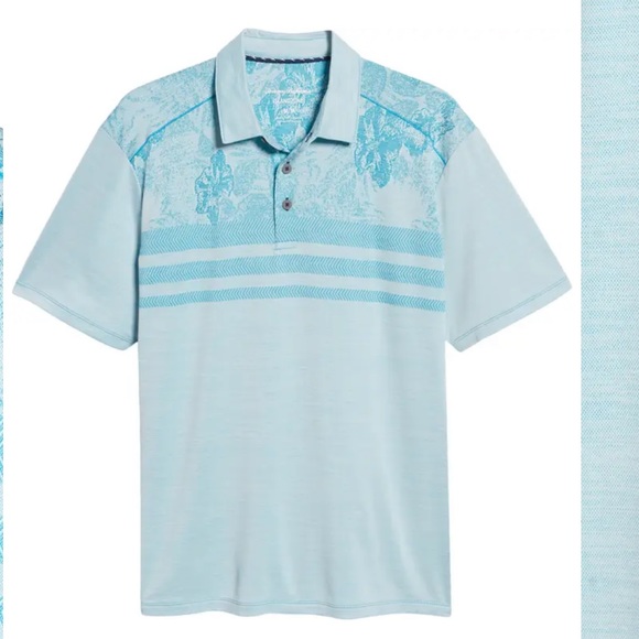 NWT TOMMY BAHAMA Men's Hibiscus Horizon Polo - Picture 6 of 9